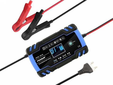 Redresor auto inteligent 12-24 V cu funcție reparare baterie prin impulsuri [6]