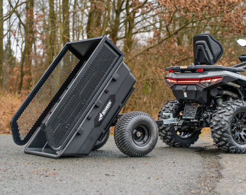 Remorcă ATV SHARK Garden 300 S Black 300 kg Basculabilă cu Laterale [3]
