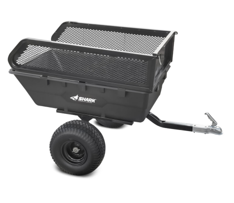 Remorci ATV, UTV și Tractoare de Grădină - Remorcă ATV SHARK Garden 300 S Black 300 kg Basculabilă cu Laterale
