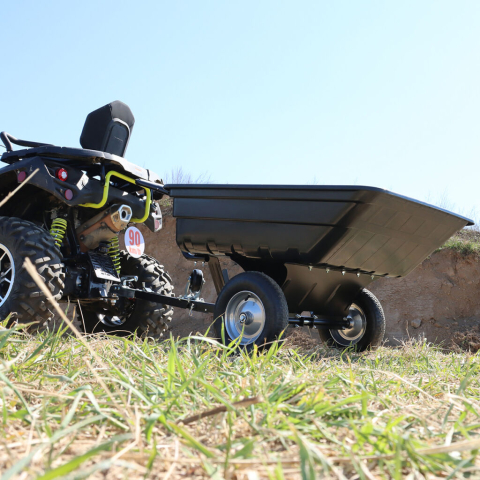 Remorca ATV UTV SHARK Garden 150 Black 150kg Basculabila 2 in 1 [1]