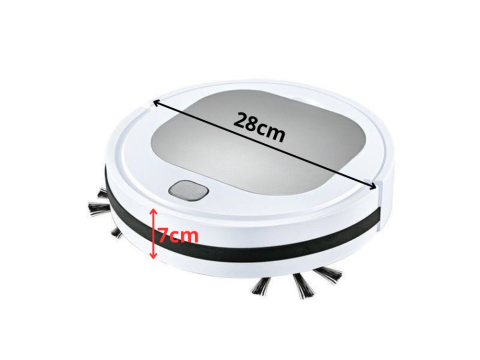 Robot Aspirator Automat Wireless cu Funcție Mop | Curățare Inteligentă | Autonomie 90 Min | Încărcare USB | Pentru Parchet, Gresie și Laminat [4]