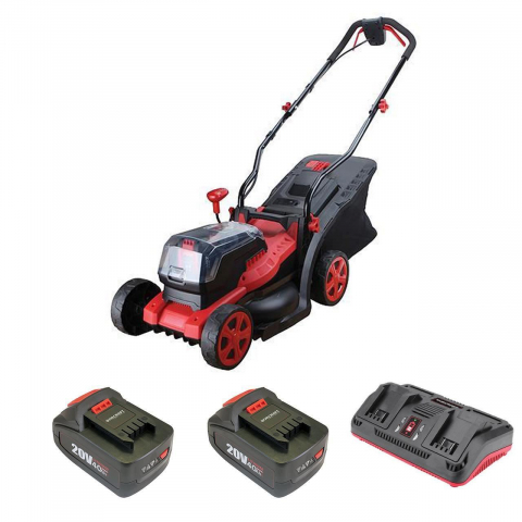 Ingrijire Gazon - Masina de tuns iarba, gazon, electrica,2 acumulatori 4Ah, 34 cm, Worcraft
