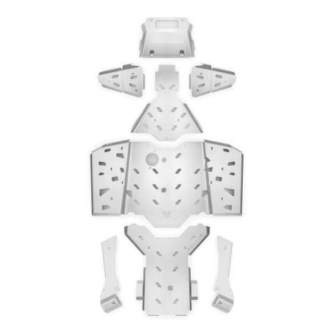 Scut Protectie QJ Motor 600/1000 FSA - Scut complet protecție GOES Terrox 1000 aluminiu ATV off-road