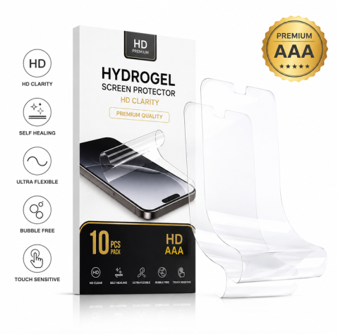 Folii Protectie - Set_10_folii_hidrogel_HD_MokaGSM