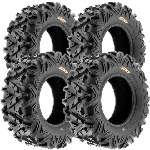 Set 4 Anvelope ATV cu Transport Gratuit - Set 4 Cauciucuri Anvelope  27x9R12 si 27x12R12, Sunf A033