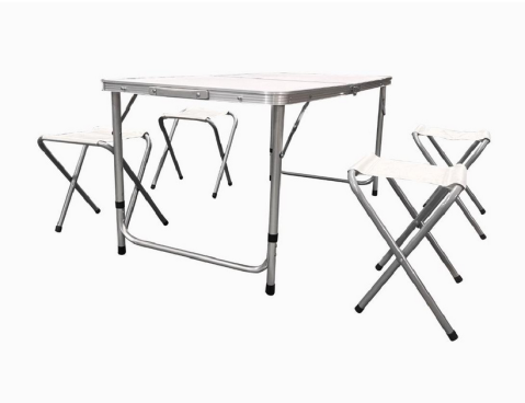 Set masa pliabila camping cu 4 scaune tip servieta pentru picnic, gratar, gradina [0]