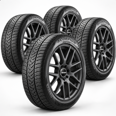 Set Jante cu Anvelope Mercedes - Set Roti Iarna Mercedes GLC X254 R19 Pirelli + TPMS