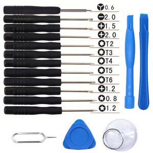 Aparatura Service - Set surubelnite 9 in 1 + ventuza  iPhone Samsung Huawei Xiaomi