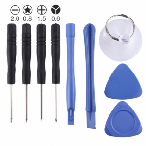 Aparatura Service - Set surubelnite 9 in 1 + ventuza  iPhone Samsung Huawei Xiaomi -
