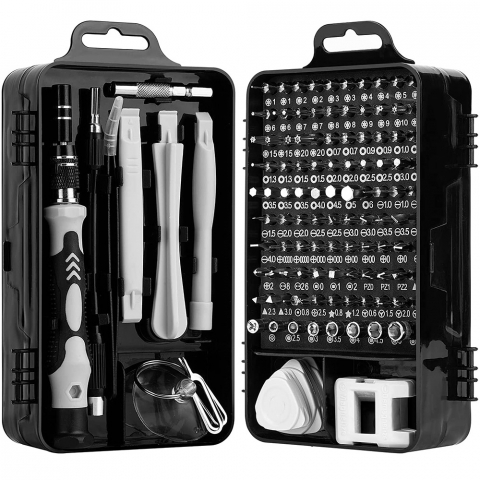 Aparatura Service - Set surubelnite telefon mobil , service gsm, 115 in 1, cu clipsuri desfacere telefon