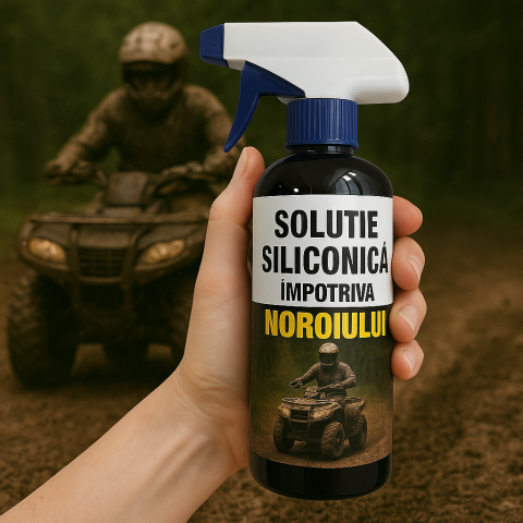 Prelate - Solutie anti noroi pentru Atv SSV / Solutie ATV noroi Solutie improspatare plastic, 400ml / Solutie Offroad silicon / Solutie