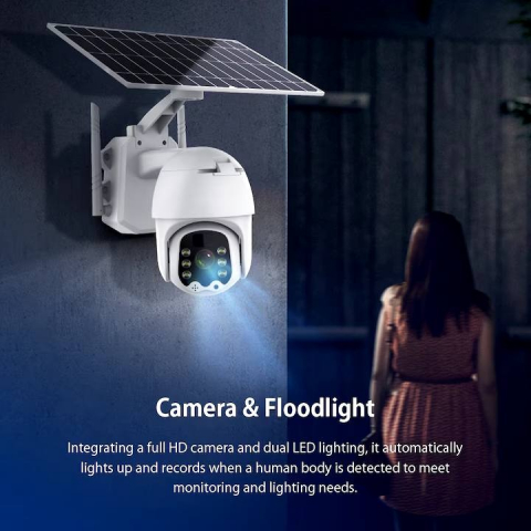 Camera de Supraveghere 4G cu panou solar, 4MP, FullHD, Slot SD Card, Camera supraveghere cabana [1]