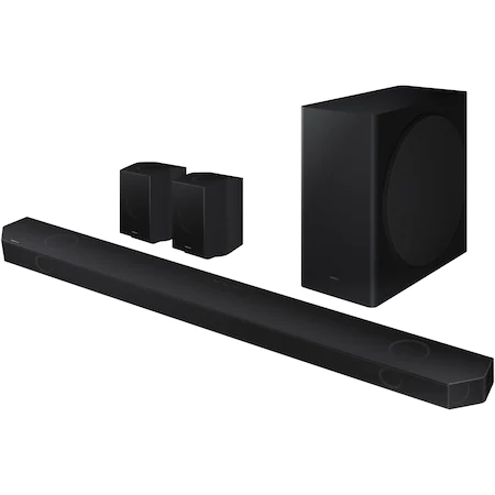 Sisteme Audio - Soundbar Samsung HW-Q930D, 9.1.4, 540W, Bluetooth, Wi-Fi, Subwoofer wireless, Dolby Atmos, Negru titan