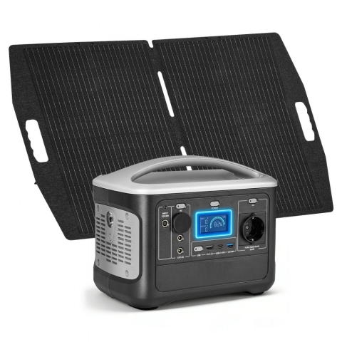 Energie - Stație de alimentare portabilă cu panou solar de 100W