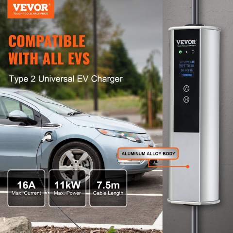 Statie de incarcare masini electrice 11KW EV Power Tip 2 Cablu de încărcare EV 16A CEE 16 7,5 M 230V/400V [9]