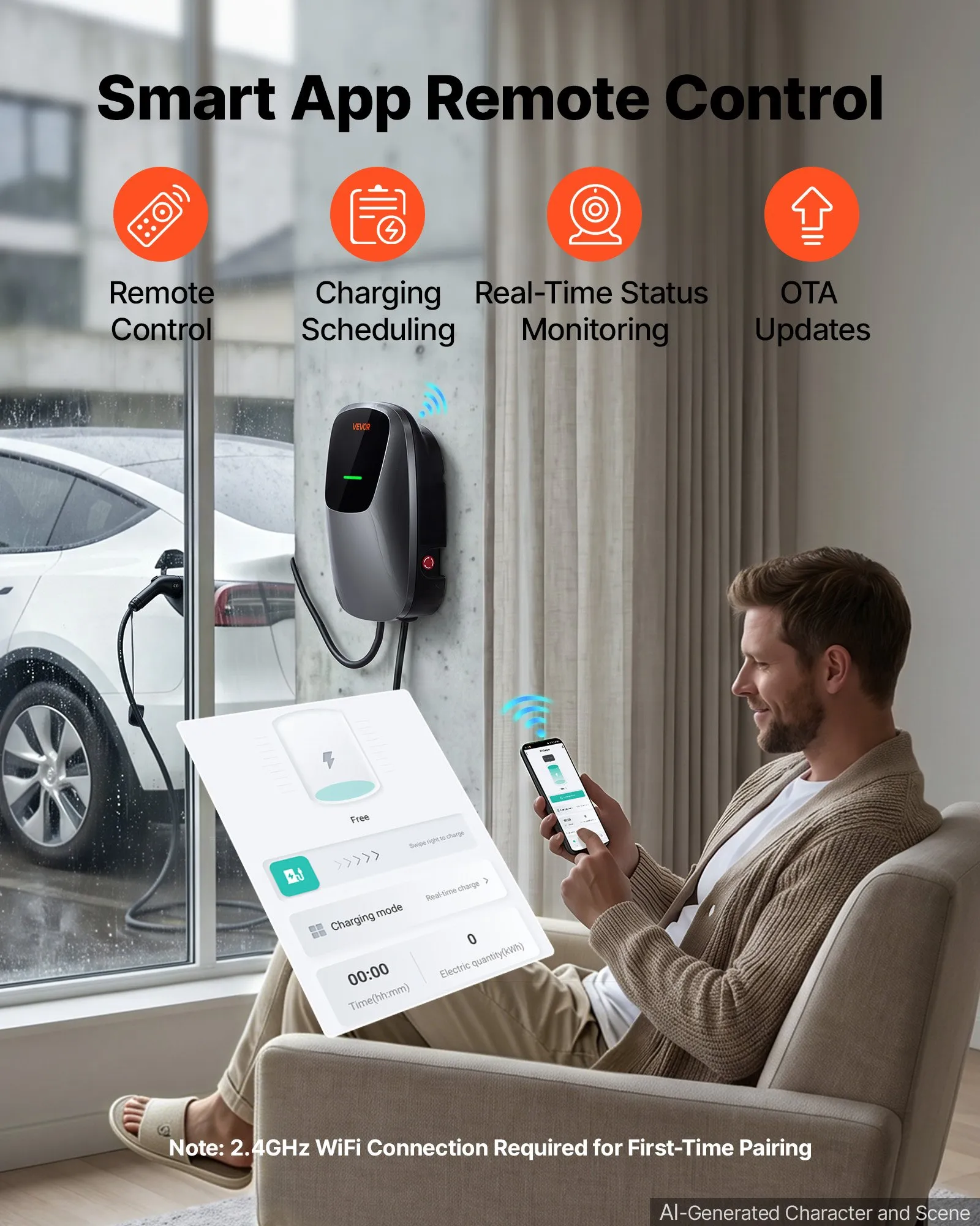 Stație încărcare EV Smart 11kW Type 2 cu cablu 7.5m [2]
