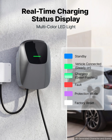Stație încărcare EV Smart 11kW Type 2 cu cablu 7.5m [1]