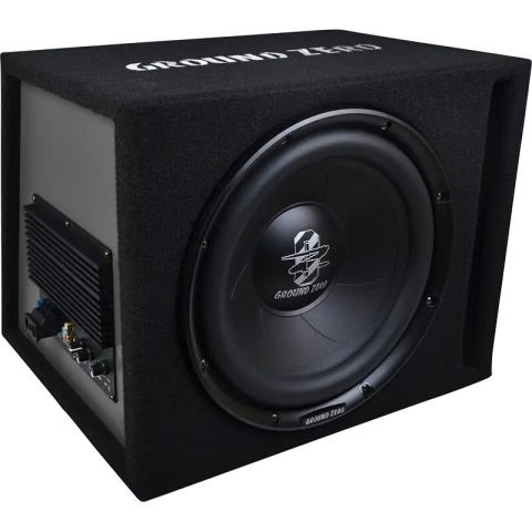 Subwoofer auto cu amplificator Ground Zero ,30CM (12″), 300w [0]