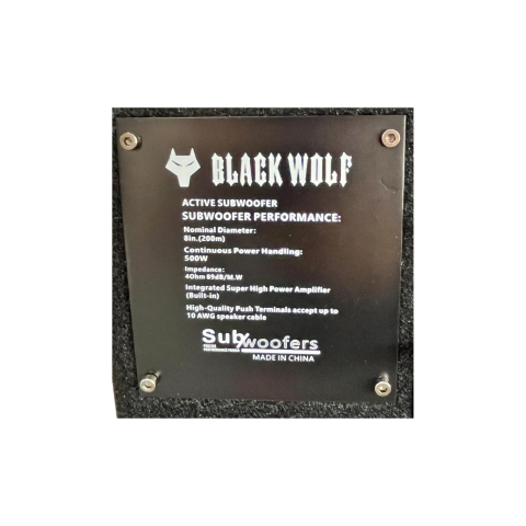 Subwoofer auto activ, amplificator incorporat, 450w [2]
