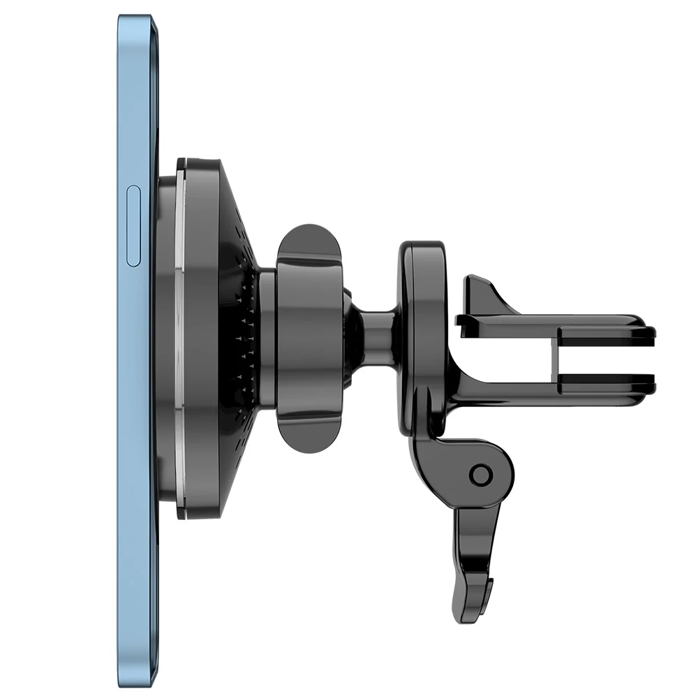 Suport Auto iPhone MagSafe cu incarcare Wireless 15W, Negru [6]