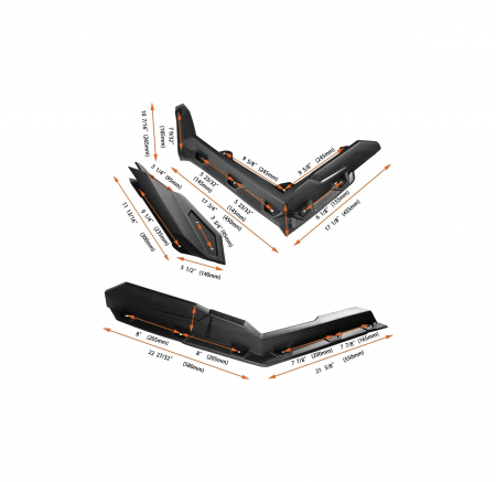 Overfendere Can am Maverick X3/canam/ Extensii aripi maverick /Protectii noroi Can am Maverick X3/ aparatori de noroi Maverick X3 [5]