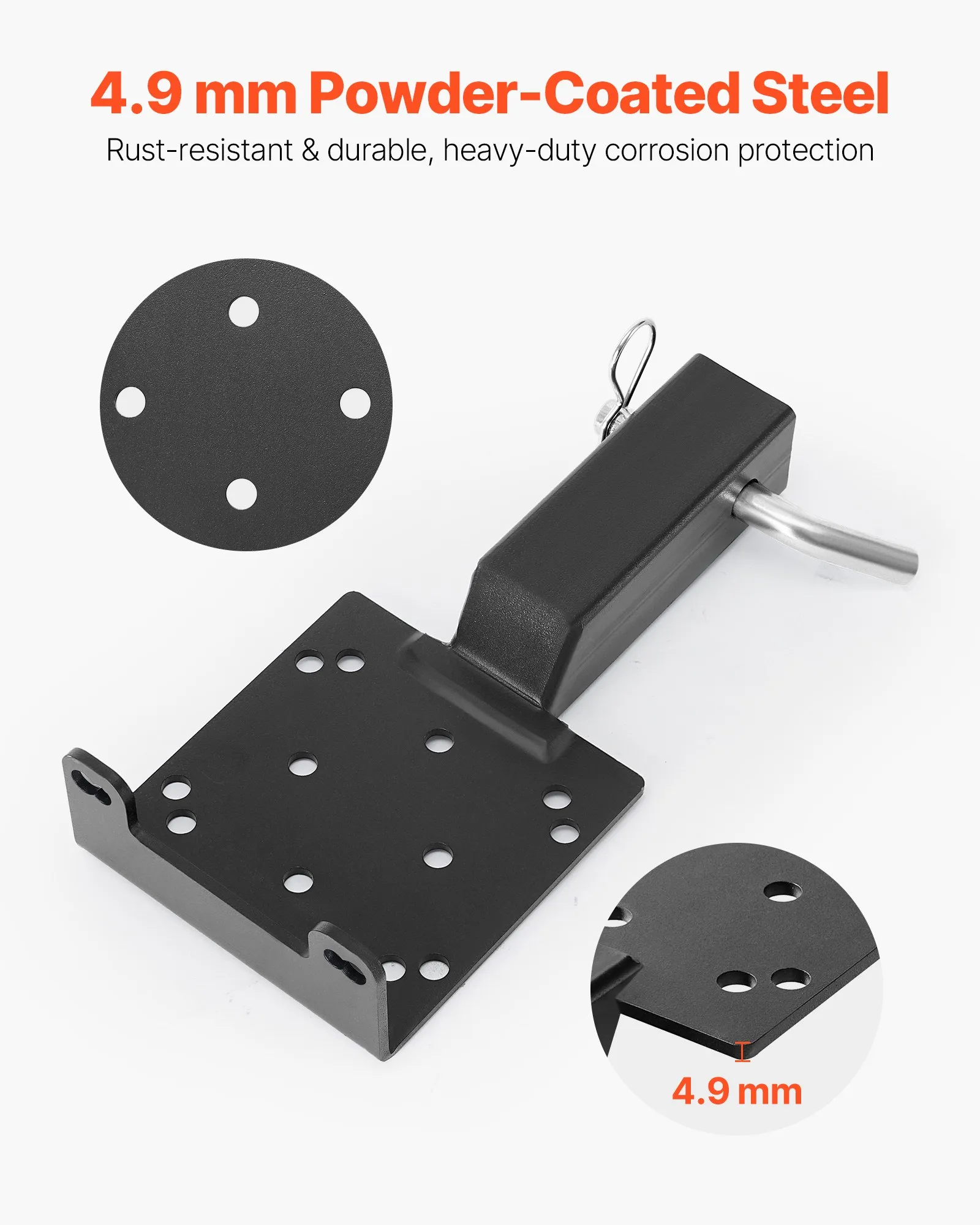 Suport troliu universal pentru ATV UTV SSV cu prindere în cârlig remorcare 2 inch [4]
