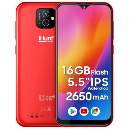 Telefon iHunt Like 10  RED 2022 , 3G ,Display 5.5" , Memorie 16gb, 1gb Ram [1]