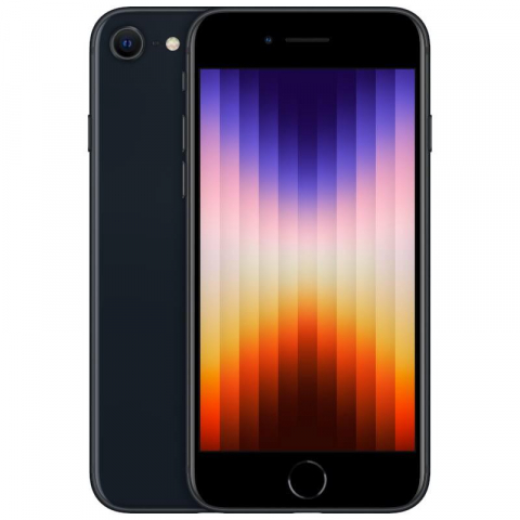 Telefoane Resigilate - Telefon mobil Apple iPhone SE 3, 64GB, 5G, Midnight