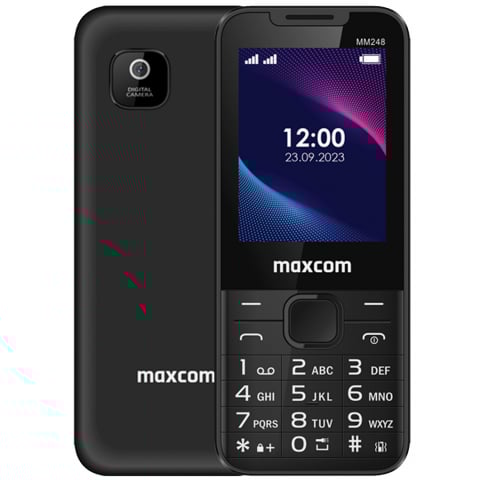 Telefoane Mobile - Telefon MaxCom Classic MM248 4G, Black, Dual SIM  Black / Telefon Taste MM248 / Telefon Seniori batrani