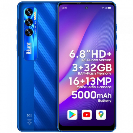 Telefon Mobil iHunt Note Ultra Blue , Display 6.8" [0]