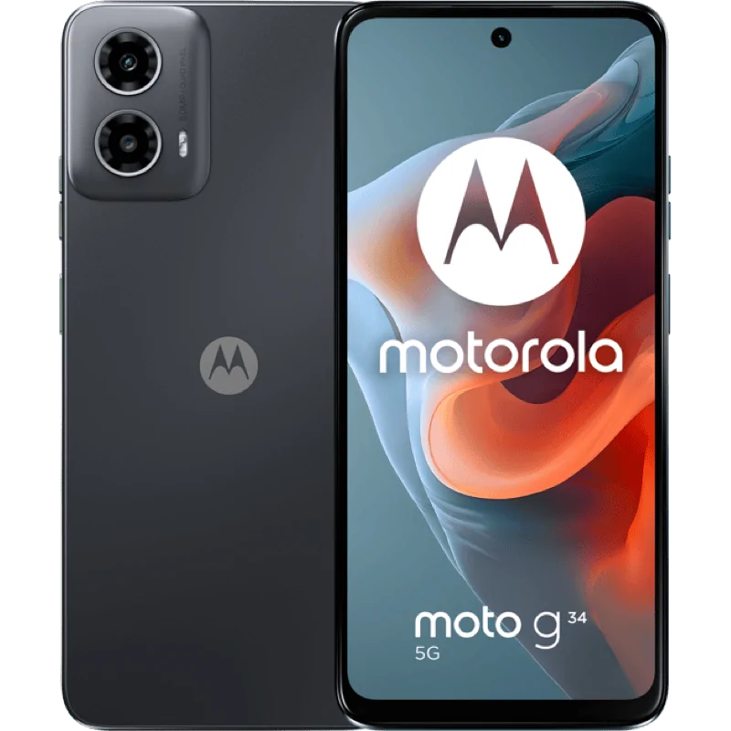 Telefon mobil Motorola Moto g34, Dual SIM, 128GB, 8GB RAM, 5G, Charcoal Black [4]