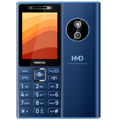 Nokia - Telefon Mobil Nokia 210 4G Dual SIM Dark Blue Model Nou 2026-2027 Bluetooth USB-C