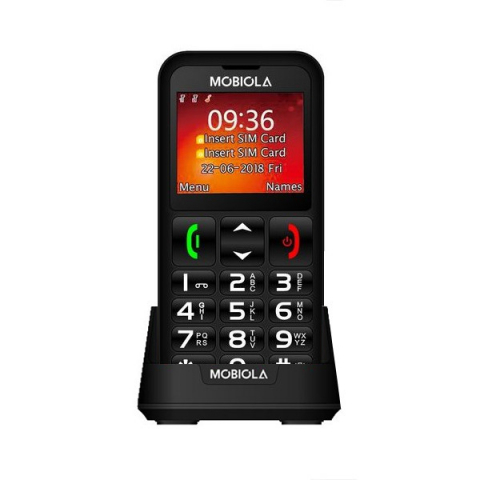 Hoco - Mobiola MB700B telefon butoane mari, Dual‑SIM, SOS, încărcare pe stație