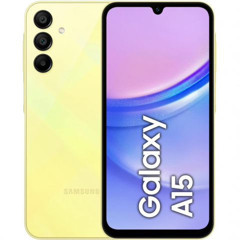 Telefoane Mobile - Telefon mobil Samsung Galaxy A15, Dual SIM, 4GB RAM, 128GB, 4G, Yellow