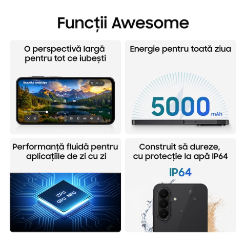Samsung Galaxy A27 5G 6GB 128GB Black – Telefon Mobil cu Ecran Super AMOLED 120Hz și Cameră 50MP OIS [4]