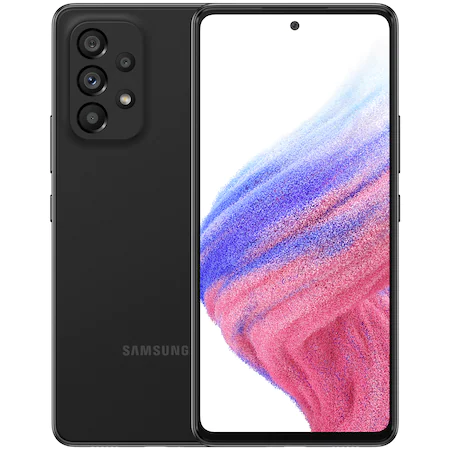 Telefoane Mobile - RESIGILAT Telefon mobil Samsung Galaxy A53, Dual SIM, 6GB RAM, 128GB, 5G, Awesome Black