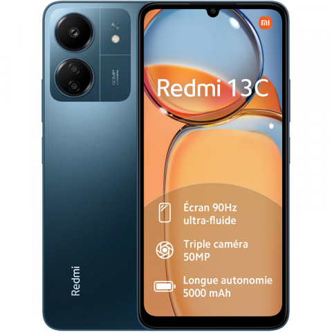 Telefoane Mobile - Telefon mobil Xiaomi Redmi 13C, 4GB RAM, 128GB, Navy Blue