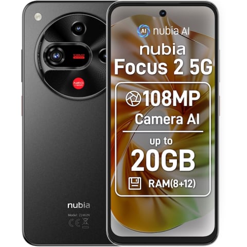 ZTE - Telefon mobil ZTE nubia Focus 2, Dual SIM, 8GB, 256GB, 5G, Obsidian Black