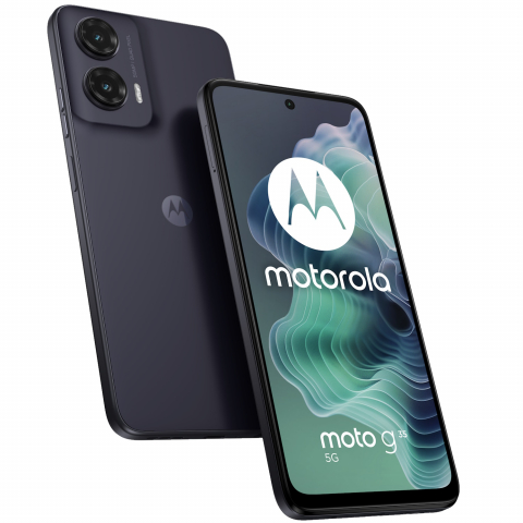 Telefoane Mobile - Telefon Moto G35 5G, eSIM, 128 GB, 4Gb Ram, 6.72" Display,   Octa Core 2.2 GHz, Black