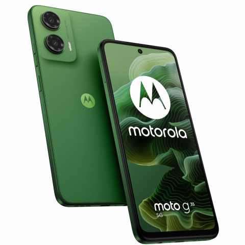 Telefoane Mobile - Telefon Moto G35 5G, eSIM, 128 GB, 4Gb Ram, 6.72" Display,   Octa Core 2.2 GHz, Leaf Green