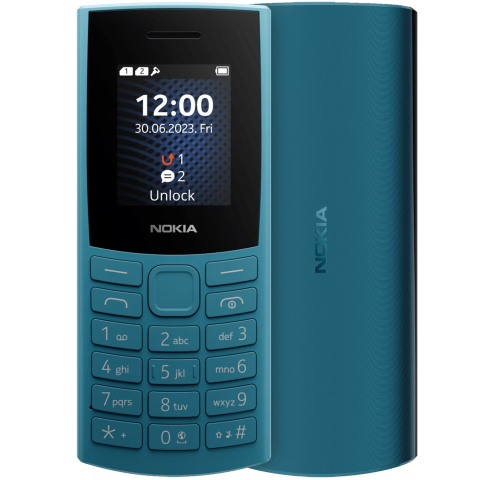Nokia - Telefon Nokia 105 4G, Display 2.4", IP54, blue/ Telefon cu butoane / Telefon seniori / Telefon batrani