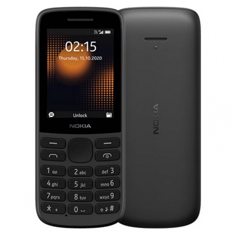 Nokia - Telefon Nokia 215  Black 4G TA-1284 / Telefon cu butoane, taste , Telefon seniori batrani RESIGILAT