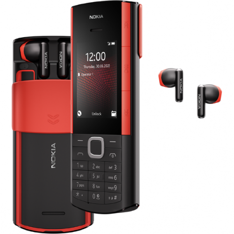 Telefoane Mobile - Telefon Nokia 5710 XpressAudio 4G Dual SIM Black + casti
