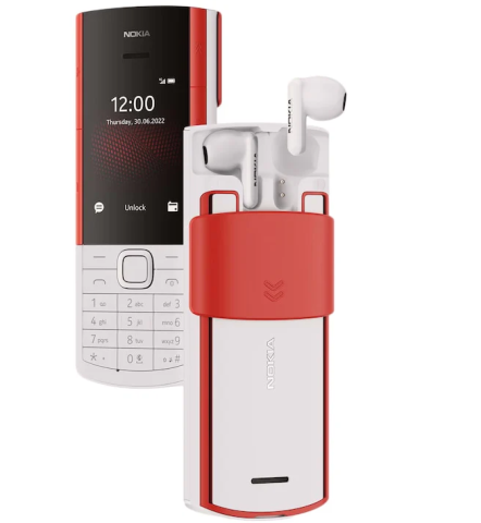 Nokia - Telefon Nokia 5710 XpressAudio 4G Dual SIM Alb + casti