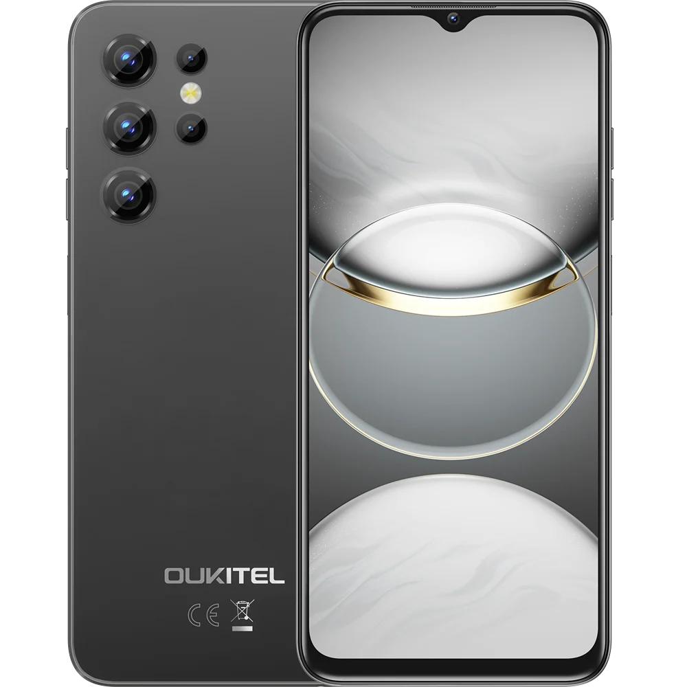 OUKITEL - Telefon Oukitel C1 (2025), 4G, IPS 6.56-inch 90Hz, 12GB RAM (4+8), 128GB, 5150mAh, Android 15, Negru, ieftin