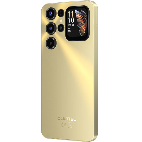 Telefon Oukitel C68 Plus, 4G, Display 7.2" 120Hz + 1.81", T615, 8GB RAM, 128GB, 6000mAh, Android 15, Gold, telefoane ieftine [1]