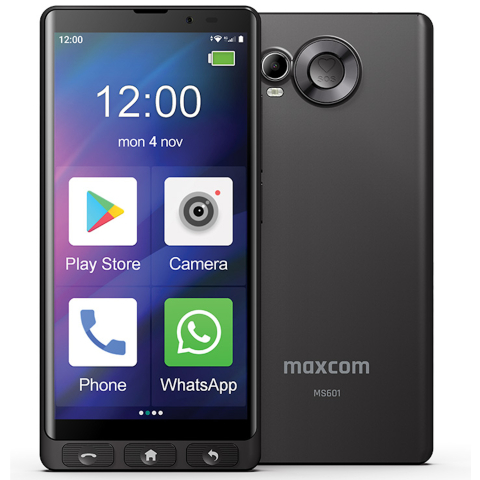 Maxcom - Telefon Seniori Maxcom Smart MS601 4G 64GB 4GB RAM Icoane Mari și Stație Încărcare