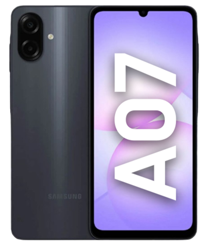 Samsung Galaxy  A07 black, vedere din fata [2]