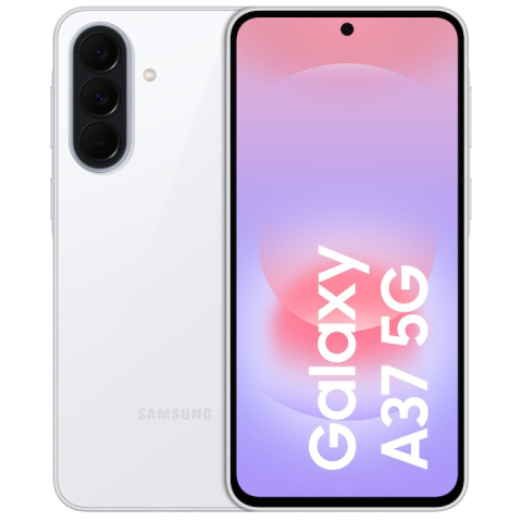 Samsung - Telefon Samsung Galaxy A37, Dual SIM, 6GB RAM, 128GB, 5G, White