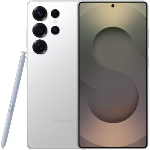 Samsung - Telefon Samsung Galaxy S25 Ultra, Dual SIM, 12GB RAM, 256GB, 5G, WhiteSilver